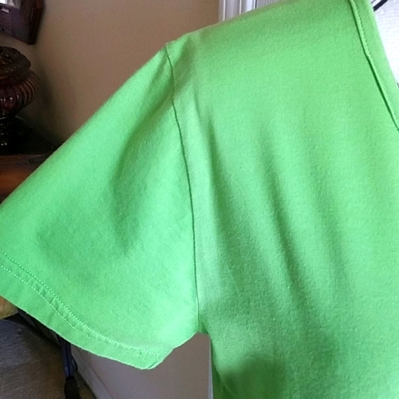 Desert Shores, Women's green lounging dress with Embroidery, Sz S - Picture 3 of 5